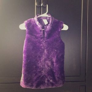 Cute Sparkly Purple Kids Vest